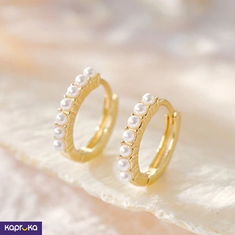 Pearl Decor Hoop Earrings - Limitededition - Women`s Jewelry  Online for none