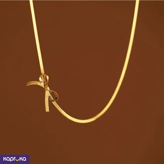 Stainless Steel Bow Choker Necklace Buy Jewellery Online for specialGifts