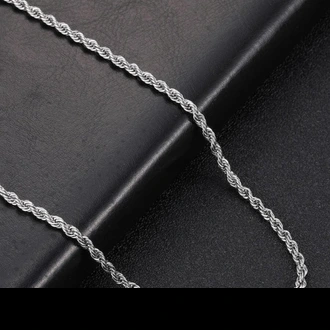 Stainless Steel Twist Rope Chain For Men - Limitededition - Men`  Online for none