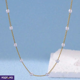 Stainless Steel Pearl Necklace - Limitededition - Women`s Jewelry  Online for none