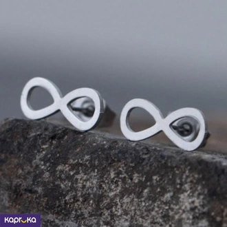 Stainless Steel Infinity Stud Earrings Buy Jewellery Online for specialGifts