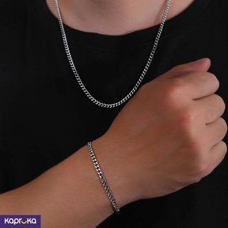 Stainless Steel Chain And Bracelet Set For Men Buy Jewellery Online for specialGifts