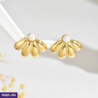 Stainless Steel Pearl Decor Earrings Buy Jewellery Online for specialGifts