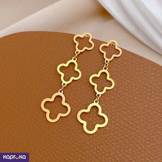 Stainless Steel Clover Drop Earrings Buy Jewellery Online for specialGifts
