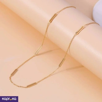 Gold Plated Minimalist Tabs Chain Buy LimitedEdition Online for JEWELRY/WATCHES