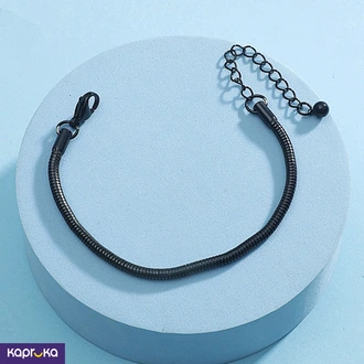 Stainless Steel Black Snake Chain Bracelet For Men Buy Jewellery Online for specialGifts
