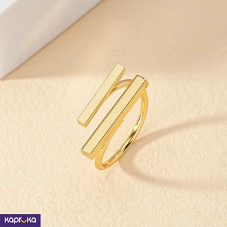 Stainless Steel Adjustable Twin Bar Ring Buy Jewellery Online for specialGifts