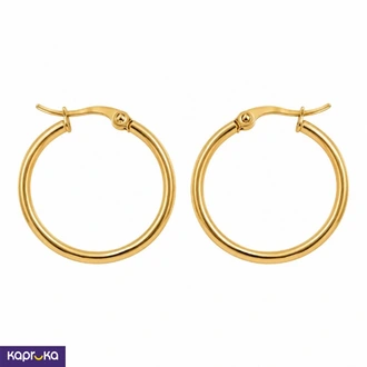Stainless Steel Gold Plated Basic Hoop Earrings Buy Jewellery Online for specialGifts