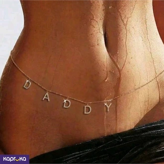 1 Pc Sexy Waist Chain With Belly Chain Daddy  Online for none