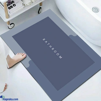 Bathroom Kitchen Door Water Absorption Oval Mat Carpet  Online for none