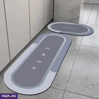 2 Piece Oval Carpet Waterproof Mat Water Absorption Kitchen Bath  Online for none