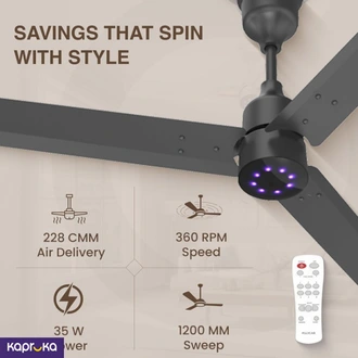 Led Bldc Smart Ceiling Fan 35w High Speed With Remote Buy  Online for ELECTRONICS