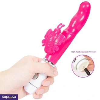 Rechargeable G Spot Rabbit Vibrator Clitoris Stimulator Vibrator  Online for none