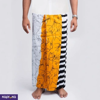 Yellow White n Black Sarong Buy Clothing and Fashion Online for specialGifts