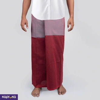 Maroon N Blue Sarong  Online for none