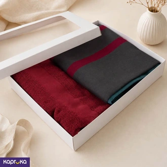 Maroon Towel With Matching Sarong  Online for none