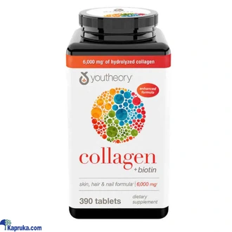 Youtheory Collagen Plus Biotin 390 Tablets  Online for none