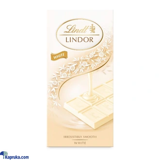 LINDT LINDOR WHITE CHOCOLATE 100G  Online for none