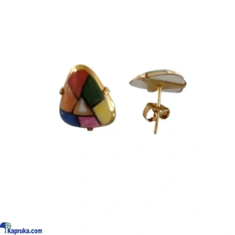 Noritake Juerina Gold colour Line Triangular Shape Earring Set  JES2015 Buy Noritake Lanka Porcelain (Pvt) Ltd Online for JEWELRY/WATCHES