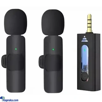 Wireless Dual Microphone Audio Universal Jack With Receiver Unit  Online for none