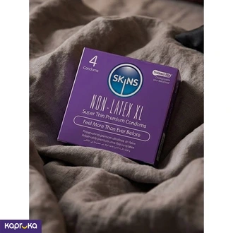 Skins UK Condoms Non  Latex XL 4 Pack Buy Intimate Essentials Online for specialGifts