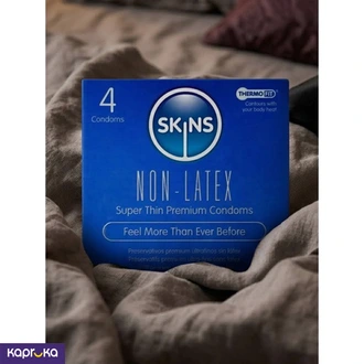 Skins UK Condoms Non  Latex 4 Pack Buy Intimate Essentials Online for specialGifts