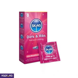 Skins UK Condoms Dots Ribs 8 Pack Buy Intimate Essentials Online for specialGifts
