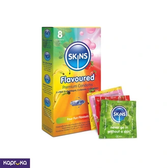 Skins UK Skins Condoms Flavoured  8 Pack Buy Intimate Essentials Online for specialGifts