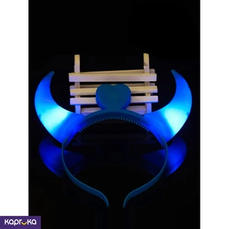 Halloween LED Naughty Devil Horns - Blue  Online for none