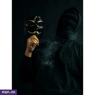 Anonymous Mask For Halloween Black  Online for none