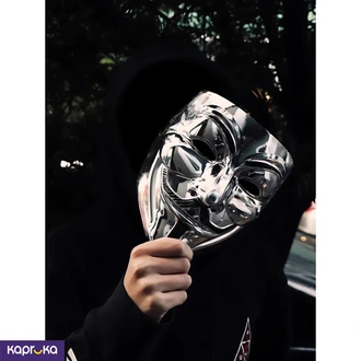 Anonymous Mask Silver For Halloween  Online for none