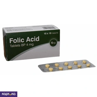 Folic Acid 100 Pcs Tablets 4mg B Vitamins During Pregnancy  Online for none