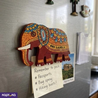 Fridge Magnet Kandian Elephant Red Color Buy Household Gift Items Online for specialGifts