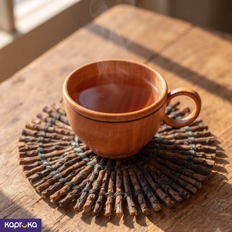 Palm Flower Natural Table Mat 6 Inch  Online for none