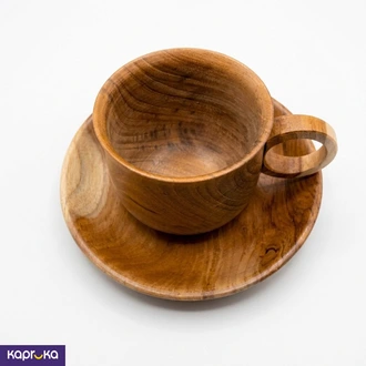 Tea Cup And Saucer Premium Teak Wood Buy Household Gift Items Online for specialGifts