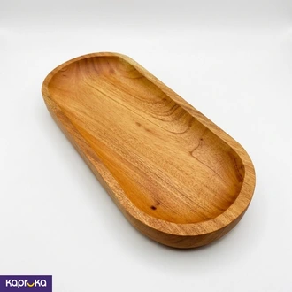 Mahogany Wooden Long Tray Platter - 12x3.8 Sri Lanka  Online for none