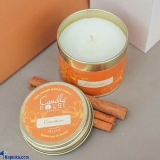 Cinnamon Tall Tin Candle  Online for none