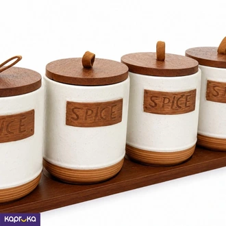 4pcs Ceramic Spice Set  Online for none