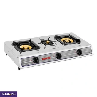 Geepas 3 Burner Gas Cooker Stainless Steel Gk75  Online for none