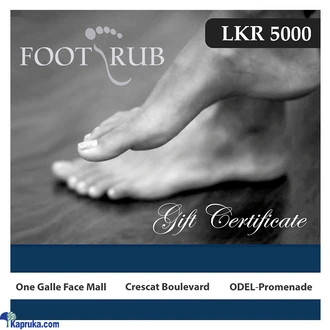 FOOTRUB GIFT VOUCHER RS 5000  Online for none