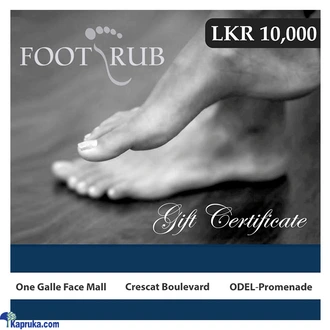 FOOTRUB GIFT VOUCHER RS 10000  Online for none