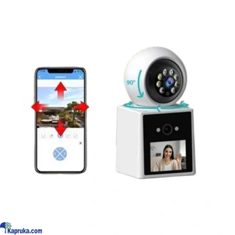 Video Call CCTV Wifi Dual Lens Camera With Display  Online for none