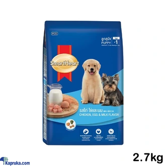 SmartHeart Puppy Dog Food Chicken Egg and Milk Flavour 2.7kg Dog Feed Dog Dry Food Buy PetLink Online for specialGifts