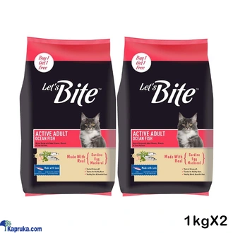 Let`s Bite Active Adult Dry Cat Food 1kg 2 Packs Lets Bite Cat Food Buy pet Online for specialGifts