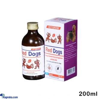 Vetgrow Red Dogs 200ml Nutritional Supplement for Dogs Energy and Essential Fatty Acid Supplement wi Buy PetLink Online for specialGifts
