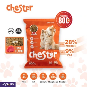 Chester Premium Adult Cat Food Tuna Flavor 800g High Protein Com  Online for none