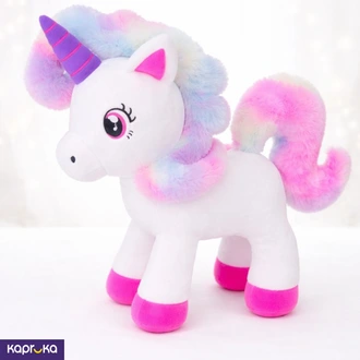 Elegant White Rainbow Unicorn Plush 35cm Super Soft Birthday Gift For Kids Buy Frockside Kids Online for Soft Toys