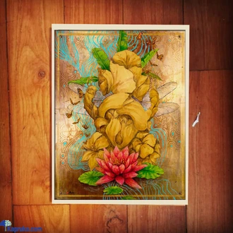 Helicity by Mahen Chanmugam - 12x16 Inch Rolled Canvas Print of Lord Ganesha - Vibrant Spiritual Artwork, Ideal for Home, Office, or Meditation Space - Unique Gift for Art and Nature Enthusiasts Buy Ganeshism Online for HOUSEHOLD