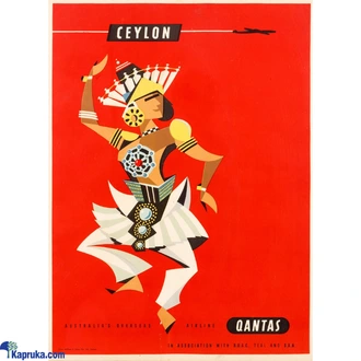 Kandy Dancer Poster By Harry Rogers (1960s) | Vintage Travel Art  Online for none