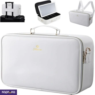 Large Capacity Travel Makeup Bag With Lighted Mirror Upgrade Large Makeup Case For Women Buy Fashion | Handbags | Shoes | Wallets and More at Kapruka Online for specialGifts